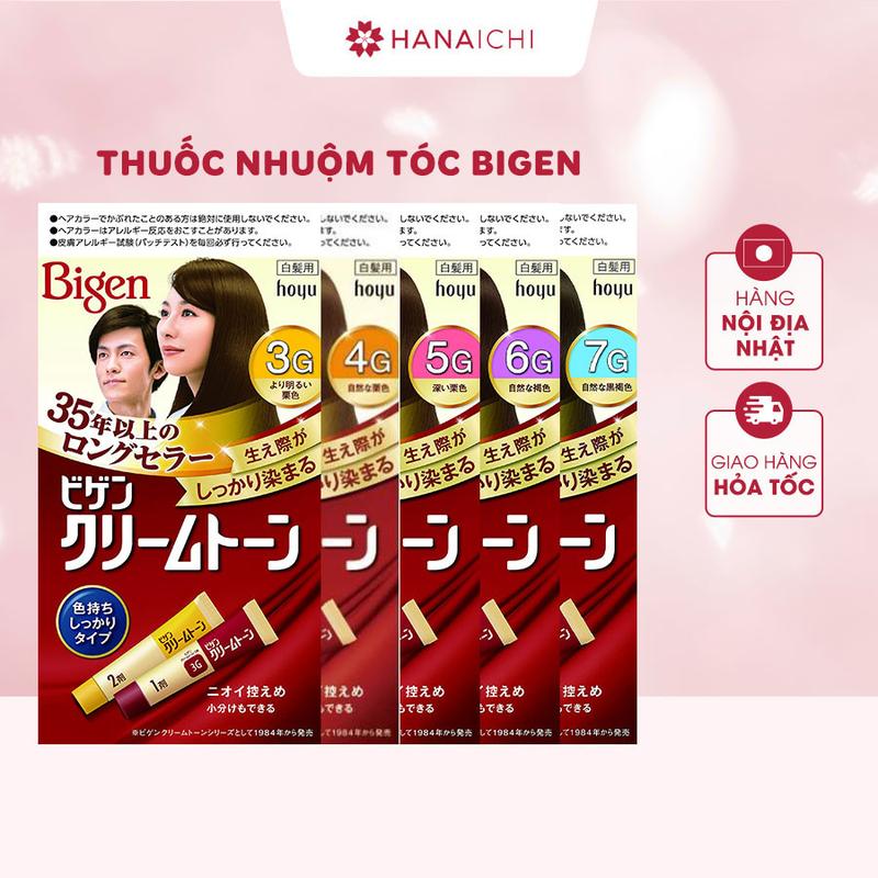 Nhuộm Tóc Bigen Phủ Bạc Thảo Dược Nội Địa Nhật Bản Nữ/Nam Đổi Màu Tóc