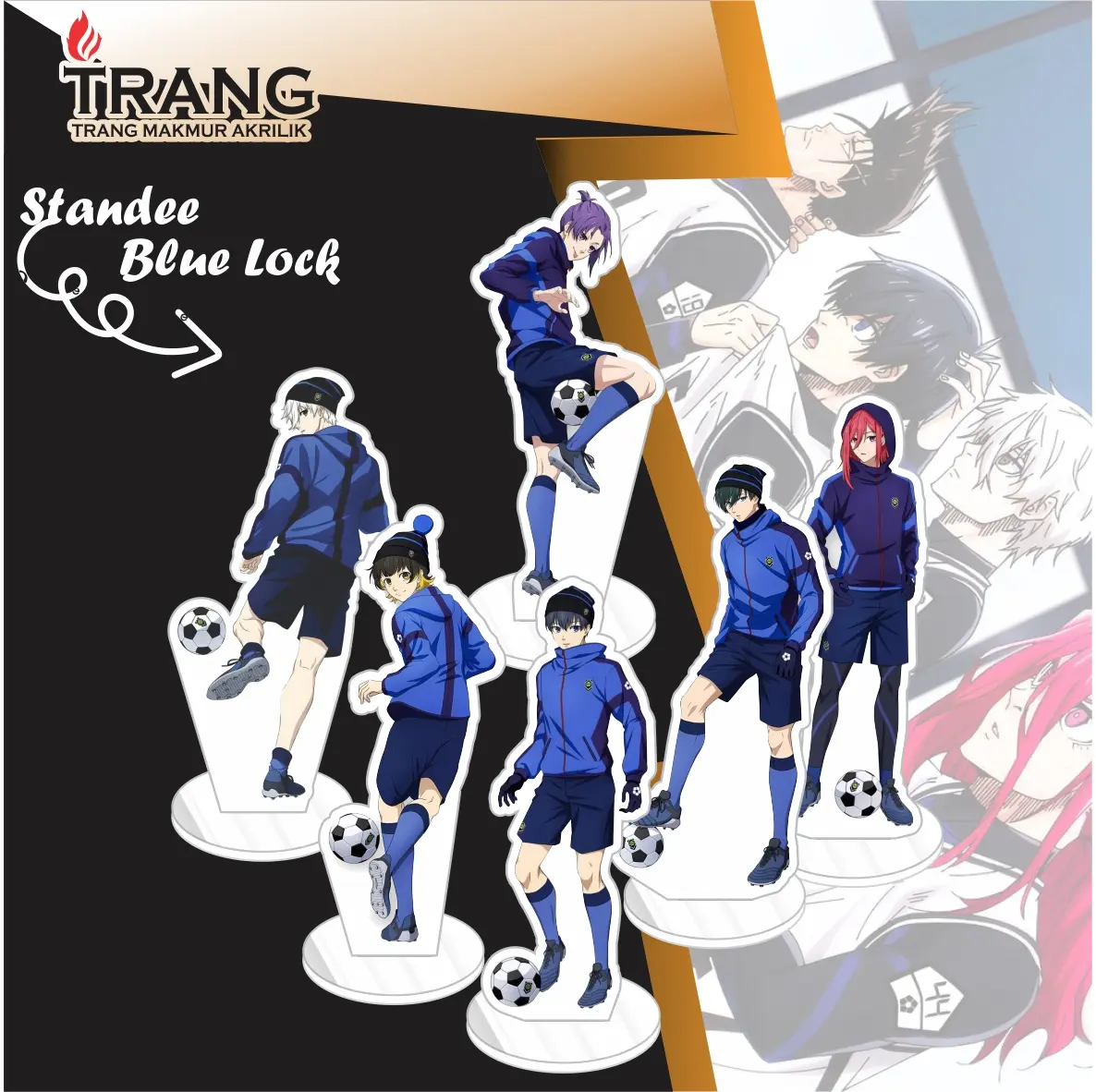 Standee Figure Akrilik Blue Lock / Standing Action figure Blue Lock