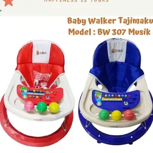 ( FREE KARDUS DAN BUBLE WRAP) baby walker 307 musik apollo alat belajar jalan bayi tajimaku