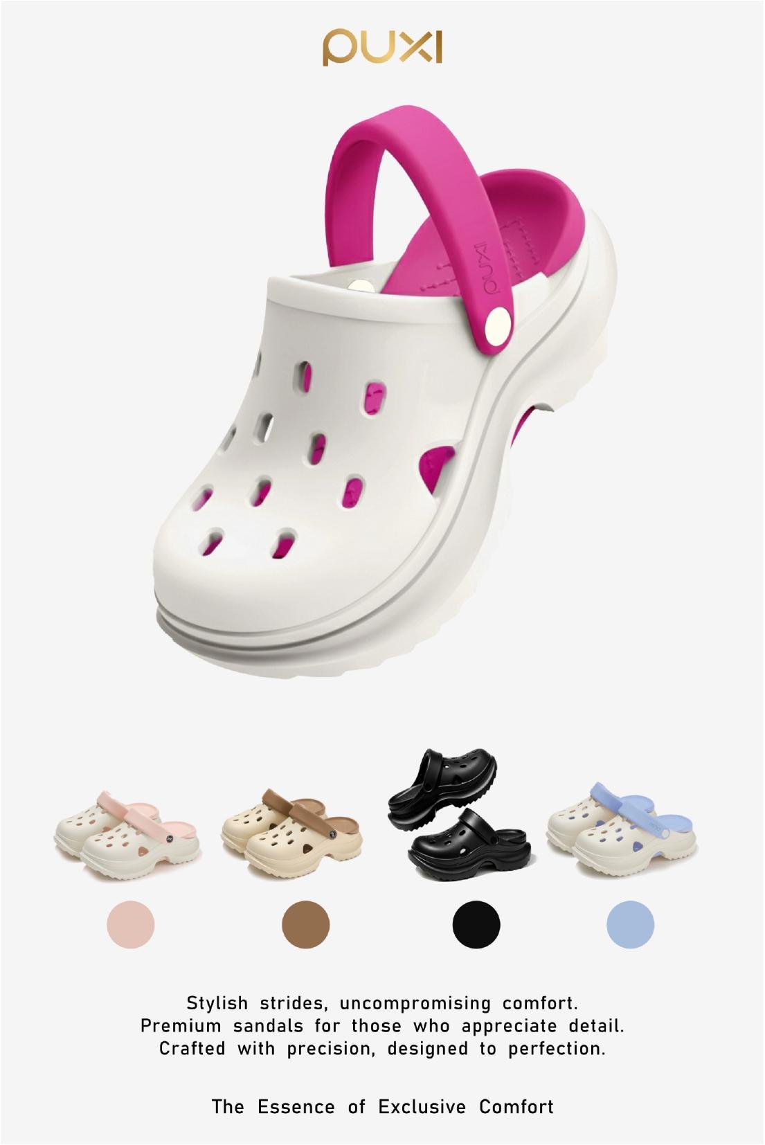 PUXI Sandal Wanita Yeri Clog Style Trendy Sendal Ringan Dengan Desain Nyaman dan Trendi Size 36-41