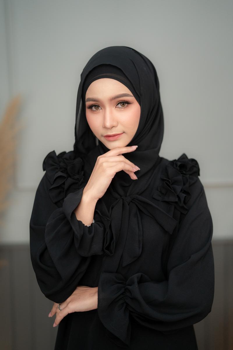 Product Introduction of เสื้อแฟชั่นแขนยาวผู้หญิง เนื้อผ้าสวมใส่สบาย ดีเทลตกแต่งผูกโบว์สุดน่ารัก โทนสีพื้นเรียบดูสุภาพเรียบร้อย ใส่ได้ในหลายโอกาส สามารถจับแมทช์ได้ทั้งกางเกงและกระโปรง DG53 วาริสมุสลิม 10