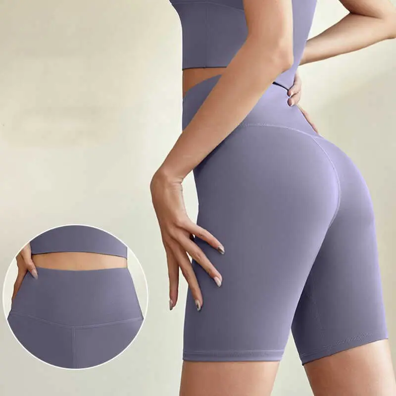 Women's High Waist Hip up Workout Shorts for Running Cycg Yoga Gym