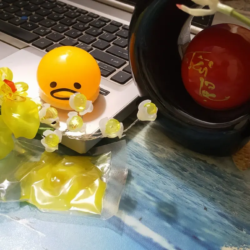 Đồ Chơi Hình Lòng Đỏ Trứng Giải stress Giảm Stress Toy 6
