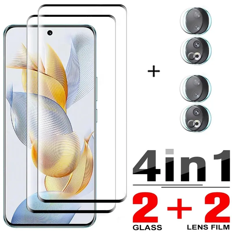 Kính Cường Lực, 4in1, Dành Cho Huawei Honor 90 Pro, Bảo Vệ Màn Hình, Phim Bảo Vệ Ống Kính Máy Ảnh, Tương Thích Với Kính Honor 90Pro Phụ Kiện ốp  huawei