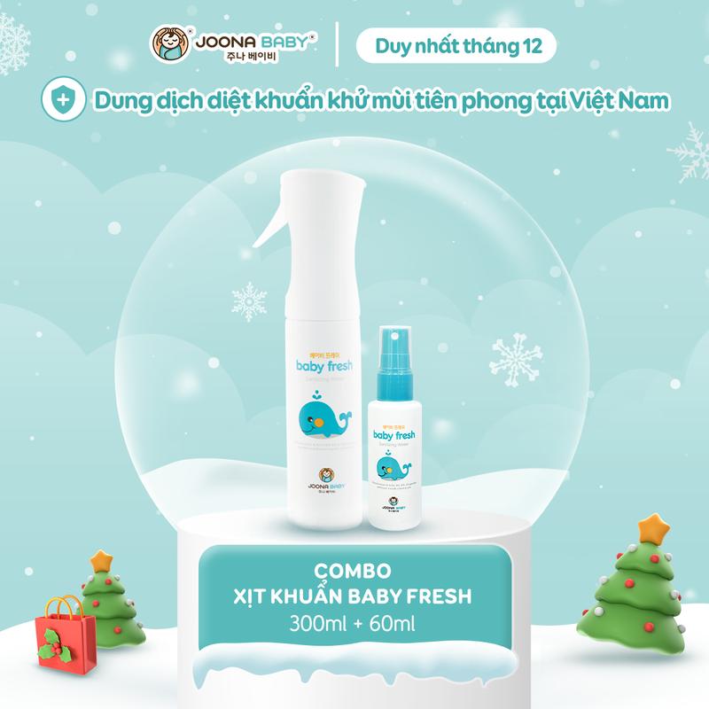[CHỈ CÓ TRONG LIVESTREAM] Combo 2 chai xịt diệt khuẩn, khử mùi Baby Fresh an toàn cho bé - JOONA BABY Việt Nam
