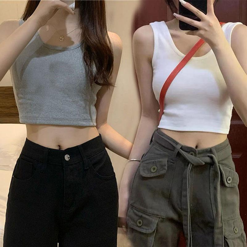 Product Introduction of New summer 2025 off-shoulder crop top for women, suitable for both outerwear and layering 9