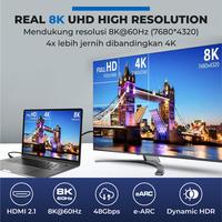 Gambar Kabel HDMI to HDMI 8K 4K 120Hz Ultra HD HDR eARC TV Laptop Monitor PC Proyektor PS XBOX Display HDMI 2.1 HDMI 2 Meter PX HDMI-2S dari PX Official Store Kota Administrasi Jakarta Utara 2 Tokopedia