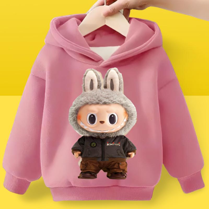 Áo Nỉ Labubu 6-30kg Cho Bé Trai Và Bé Gái In Hình Ngộ Nghĩnh Chất Nỉ Bông Dầy Dặn Ấm Áp Cả Ngày áo hoodie áo hoodie áo hoodie lớp 3