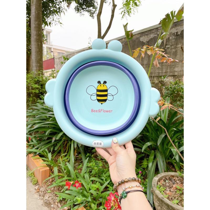 Chậu rửa mặt gấp gọn cho bé - Chậu rửa mặt gấp gọn Chú Ong 7