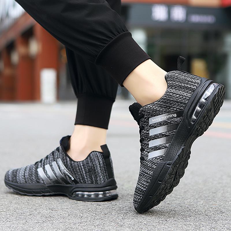 Product Introduction of New Mens Air Cushion Shoes Breathable Sports Shoes Comfortable Running Shoes Outdoor Sneakers 40