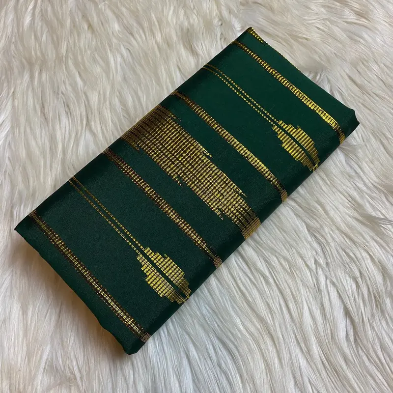 Bisa cod kain sarung tenun asli bugis sengkang lipa sabbe sutra termurah terbaru warna Hijau Gold Kombinasi Semi 3
