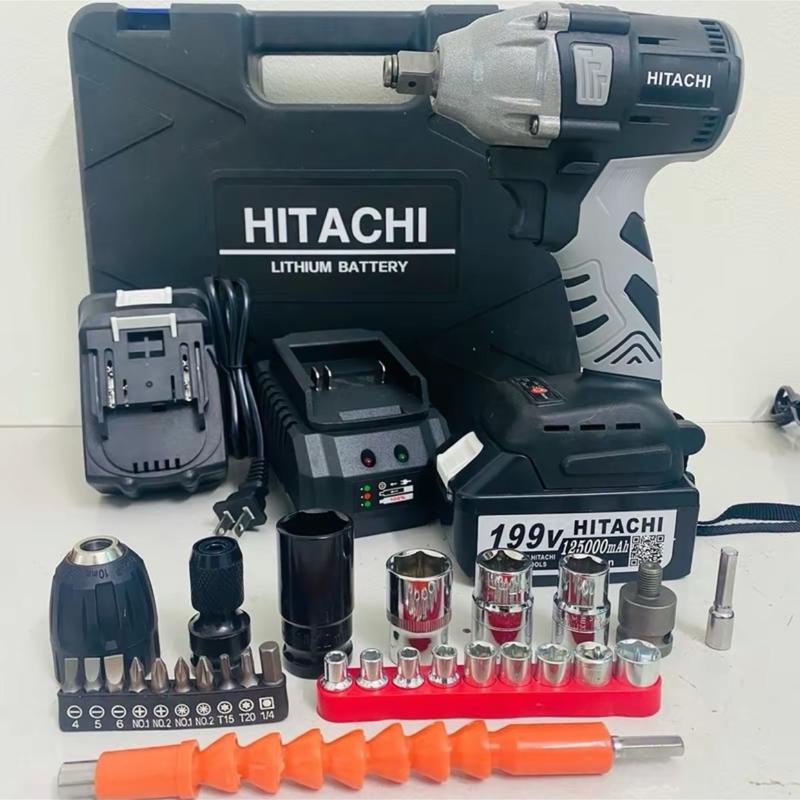 Máy Siết Bulong Hitachi lực 330n.m đầu rỗng 2in1  - sử dụng chân pin phổ thông M21 - bảo hành 12 tháng