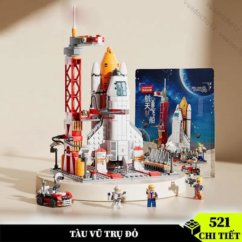 Đồ Chơi Lắp Ráp Mô Hình 3D Tàu Vũ Trụ Giúp Bé Phát Triển Trí Thông Minh Bộ Lắp Ráp Tháo Lắp 1