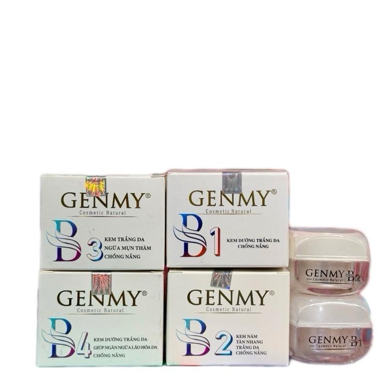 Kem Genmy B1 B2 B3 B4 giúp dưỡng trắng da đủ dòng 6g mẫu củ 10g