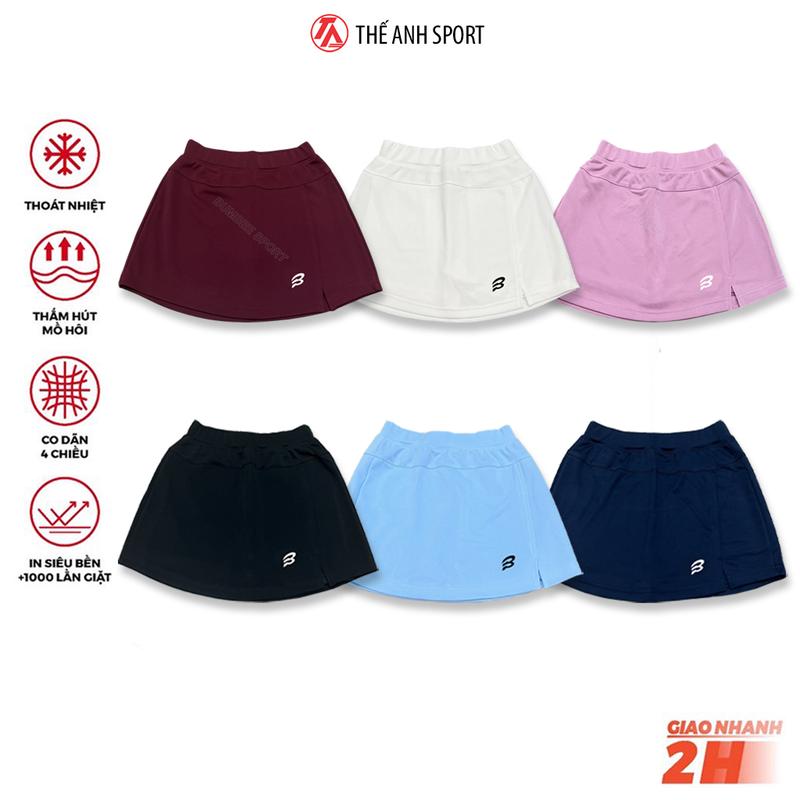 Váy cầu lông Bumbee, chân váy cầu lông 2 lớp dày dặn co giãn 4 chiều đủ size M L XL XXL