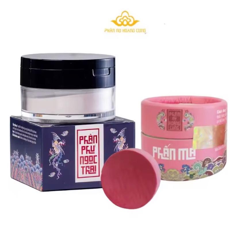 Combo Phấn Phủ Ngọc Trai Kiềm Dầu và Má Hồng Phấn Nụ Hoàng Cung