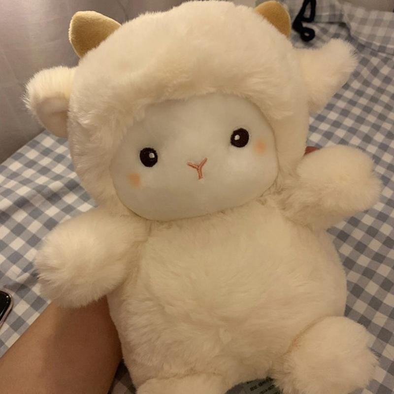 Búp Bê Chim Cánh Cụt Nhồi Bông Cừu, NIUWAVE, Siêu Dễ Thương, Đồ Chơi Alpaca Kawaii, Đồ Chơi Thú Nhồi Bông Mềm, Phụ Kiện Túi, 25CM