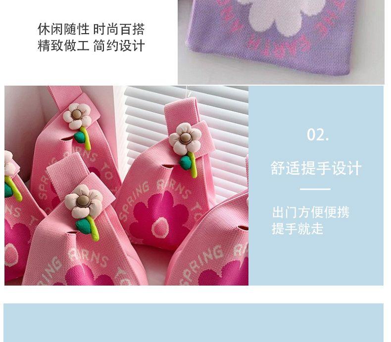 Product Introduction of Túi Xách, Thanh Lịch Và Dễ Thương, Cầm Tay, Phong Cách Hàn Quốc, Sức Chứa Lớn, Thích Hợp Đi Du Lịch, Thiết Kế Hoa, Cho Nữ, Hàng Mới Về Năm 2025, Bán Chạy, Được Bán Trong Cửa Hàng Năm 2025 10