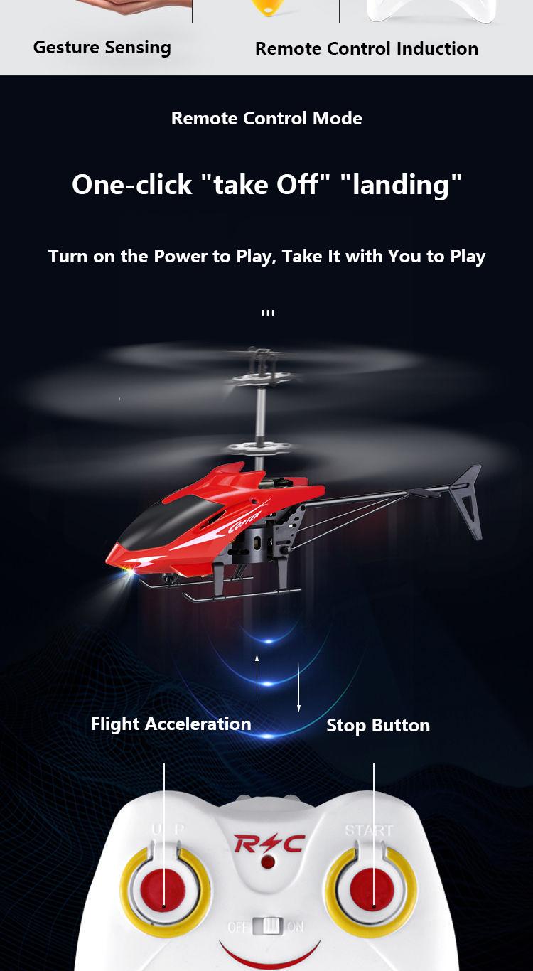 Product Introduction of Helicopter Remote Control Toys for boys childrens External Sensor RC Helicopter Drone Toy Video Games BPA Free 47