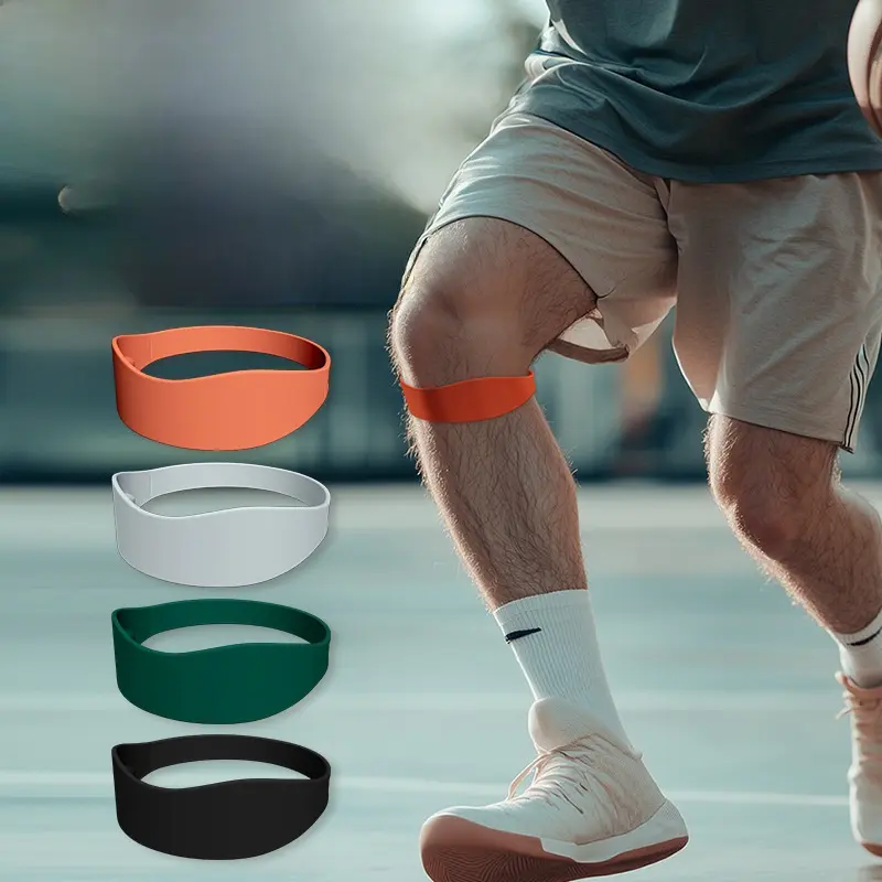 Knee strength strap, basketball, patella, knee joint, silicone elastic fixation, knee protection, running, fitness, slim patella strap