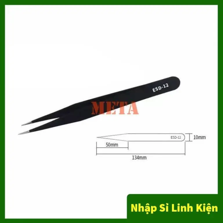 Bộ 6 Nhíp chuyên dụng cho dân làm móng, nhặt lông yến, nhíp gắp đá nail, gắp linh kiện điện tử 3
