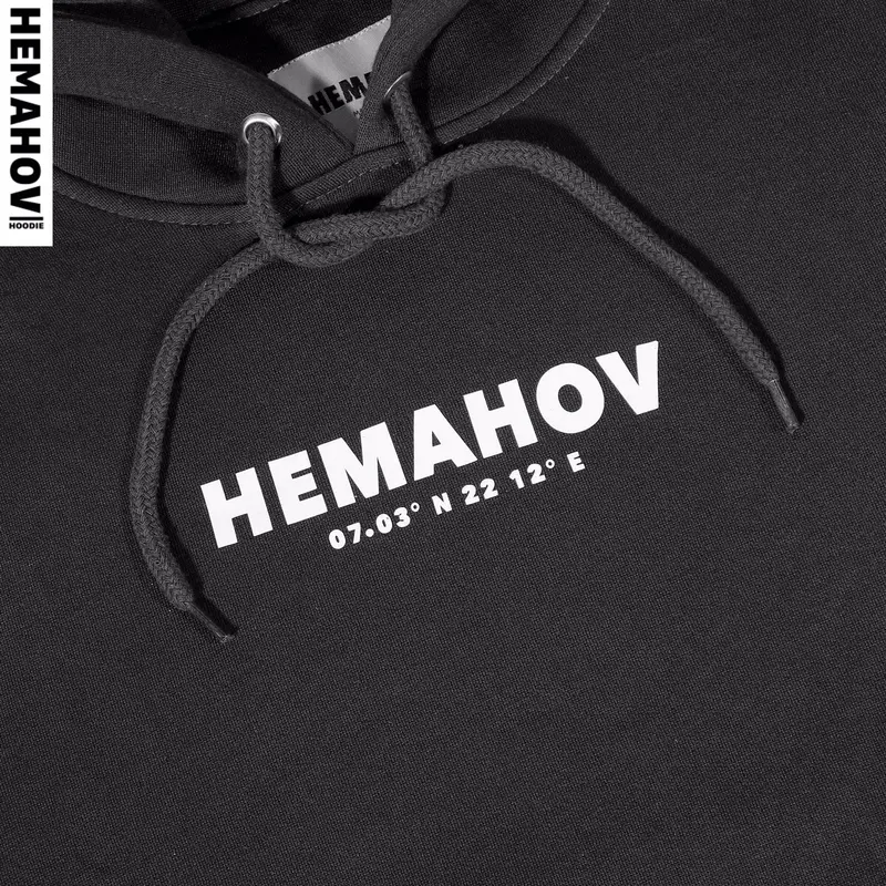 Hemahov Hoodie Jumper Soft Pria Wanita Basic Logo Fleece Fit 7