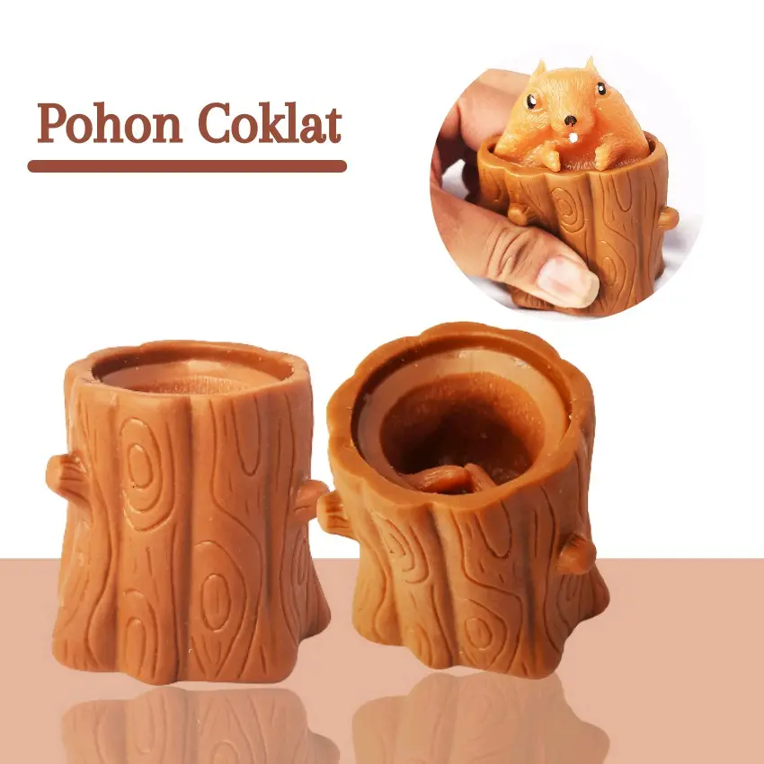 Pohon Tupai / Pohon Pencet Tupai / Mainan Pencet Pohon Tupai