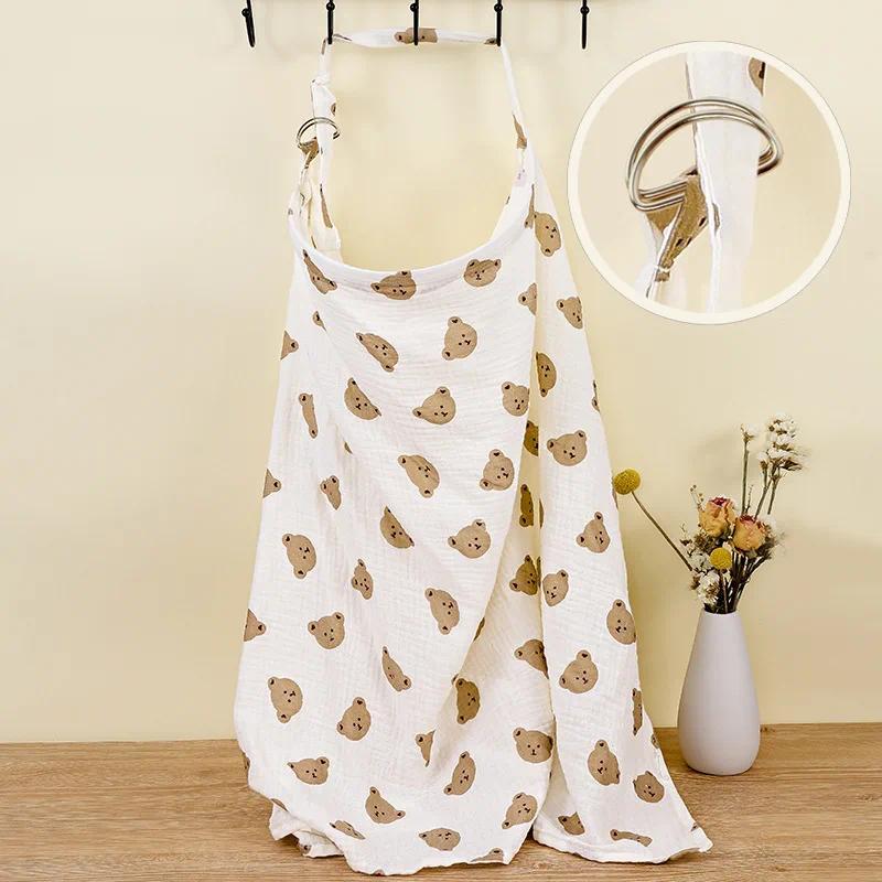 Product Introduction of Baby cotton blanket breast-feeding mother breast-feeding anti-exposure breast-feeding towel 8