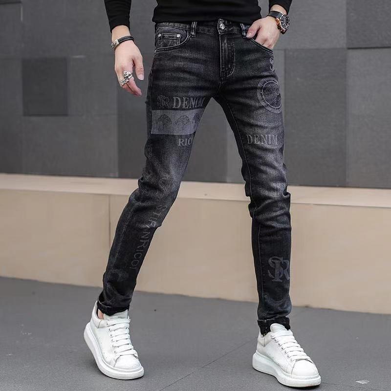 Product Introduction of Quần Dài Denim, Thời Trang Cao Cấp Của Nam Giới, In Hình Kim Cương Giả, Mỏng Vừa Vặn, Mỏng Vừa Vặn, Hàng Mới Về Thu Đông, Quần Dễ Phối Đồ Cho Nam Giới 20