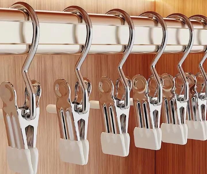 Product Introduction of Wardrobe Organizer, Clothes Washing, Portable Clothes Hanger, Stainless Steel Clothes Hanger Assembly, Wardrobe Clothes Hanger, Home Clip 10