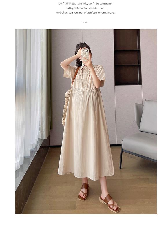 Product Introduction of P69350# Dress Pregnant Plus Size Dress For Women Nipped Waist Summer Slim New Arrival Pregnant Pregnancy Dress 19