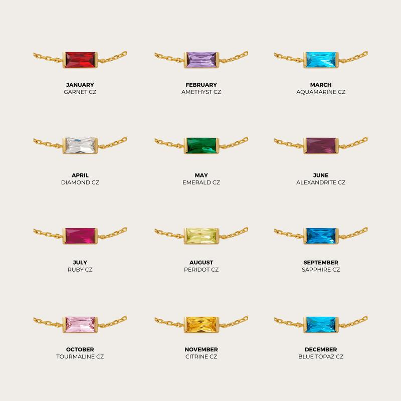 Product Introduction of Vòng Cổ Đá Kelahiran, Thiết Kế 12 Tháng Chỉ Báo, Vòng Cổ Bản To Đá Kelahiran Mười Hai 13