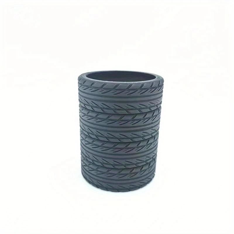 Stacked Tire Shaped Pen Holder, 1 Count Creative Desk Stationery Organizer for Office, School, Home, Teacher Gifts 2