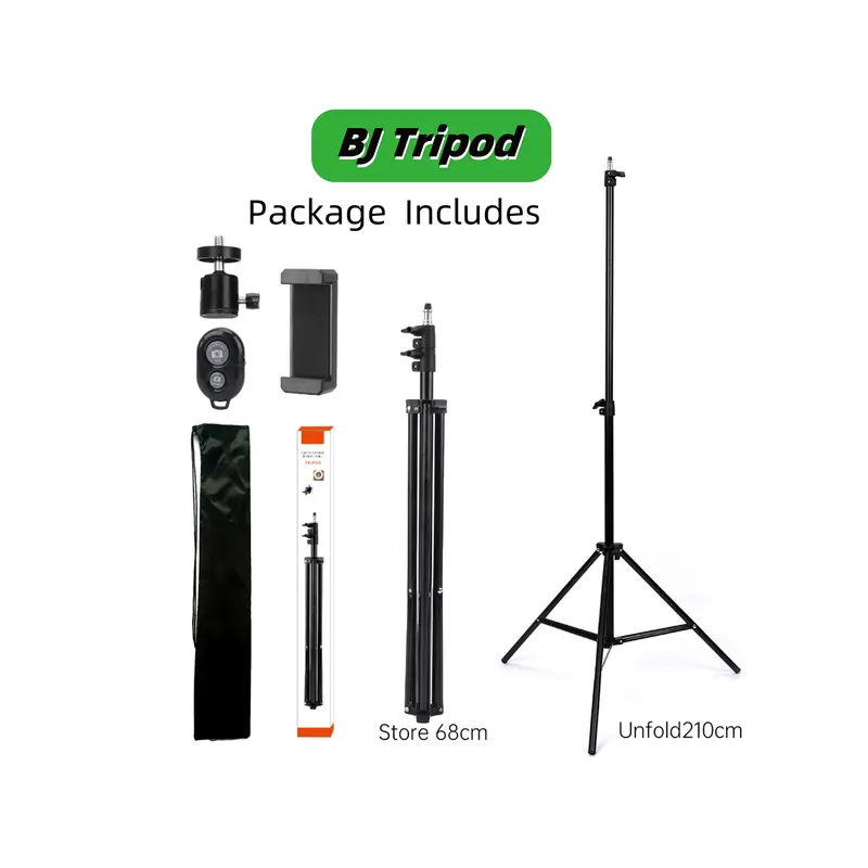 BJ 3521 PAKET KOMPLIT TRIPOD 2.1M +REMOT BLUETOOTH +BALL HEAD+ BAG tripod  mixio 3520 pro Ringlight Led Handphone Tongsis tripod  murah BJ 3521  tripod Holder tripod  excel 8