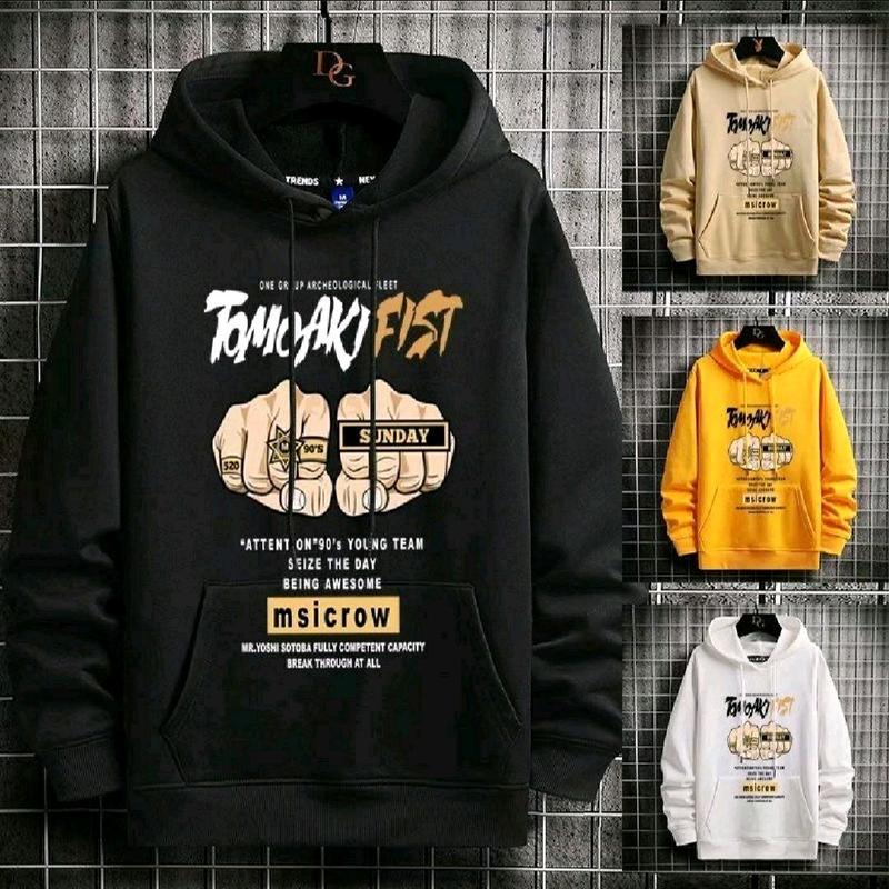 ( hot) áo hoodie nam nữ . hình 5d quả đấm Menswear Dài Tay QUẢ ĐẤM 0