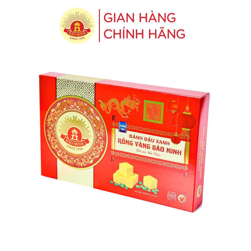  Bánh đậu xanh Rồng vàng Bảo Minh 135g đặc biệt hương vị Hải Dương Chua Snack 