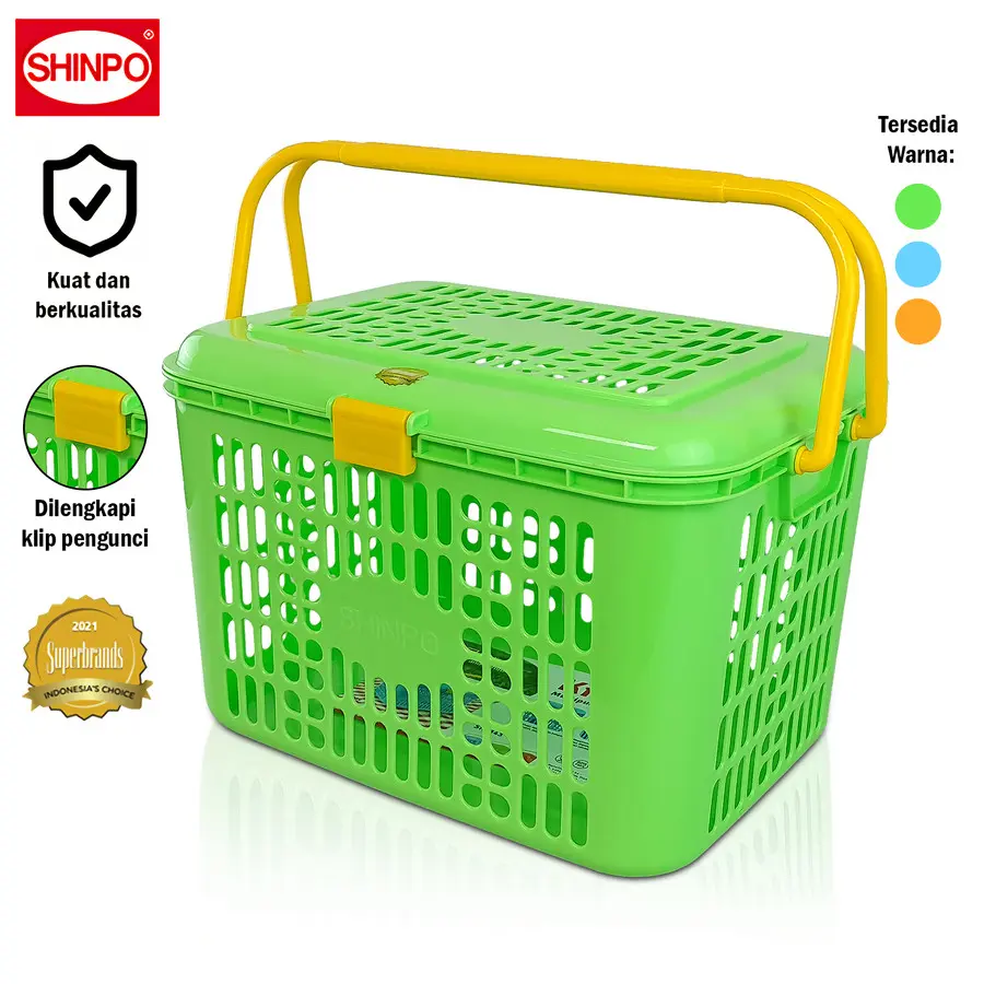Keranjang Kiwi Plastik Serbaguna Kandang Hewan Kucing Basket 343 Shinpo
