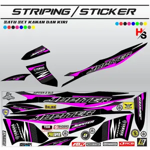 STIKER MOTOR STRIPING YAMAHA JUPITER Z BURHAN  STICKER MOTOR SETRIPING LIST VARIASI YAMAHA JUPITER Z  H4 VARIASI