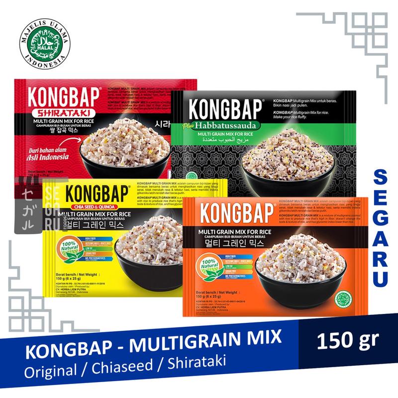Kongbap Multigrain Mix | Beras Sehat Korea Halal 150 gr (6pcs x 25gr) 0