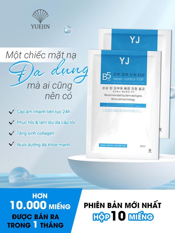 Mặt Nạ B5 YUEJIN Repair Control EGF Phục Hồi Và Cấp Ẩm Cho Da 25ml - Bebeau 3