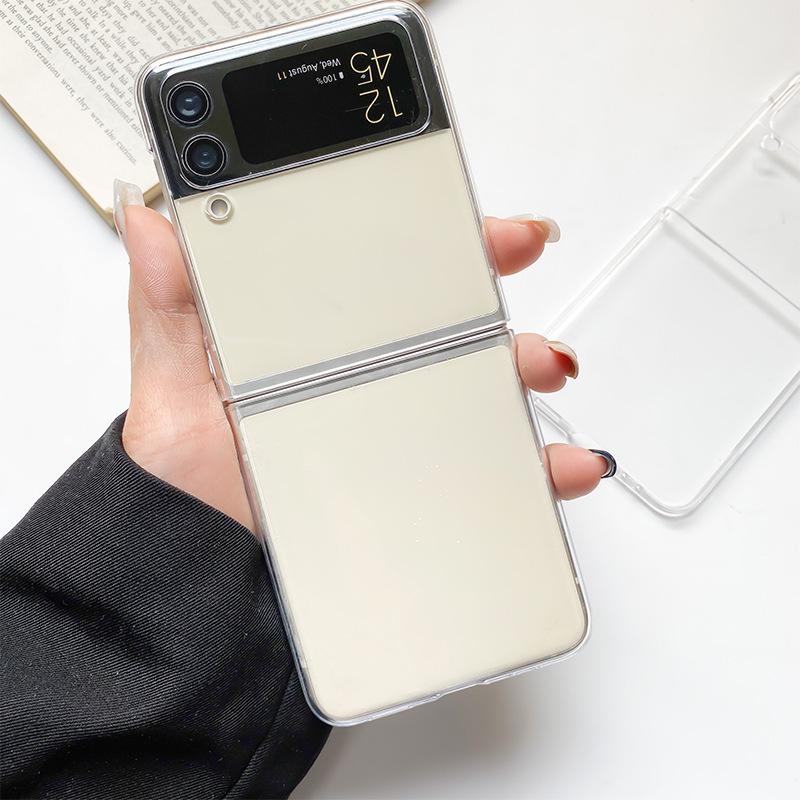 Product Introduction of For Samsung Galaxy Z Flip 4 Case Thin Soft Transparent High Clear Hard PC Phone Cases on For Galaxy Z Flip 3 5G ZFlip3 Cover 3