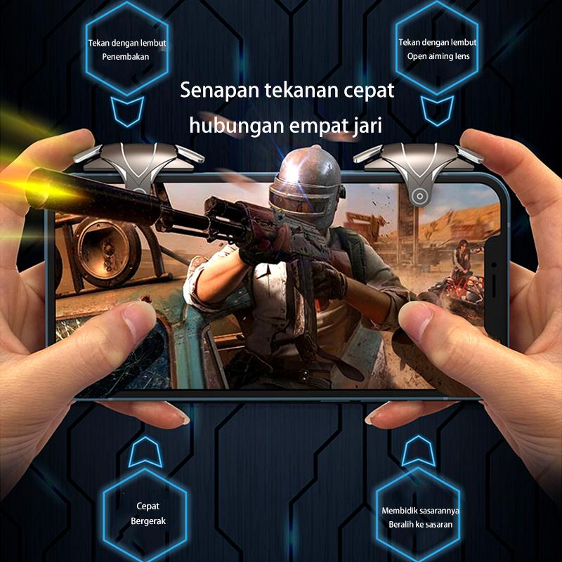 NETPAC G12 Universal Trigger Controller Game Aiming Key Electroplating No Delay Mobile Game Controller HP 7