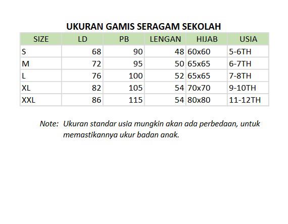 Product Introduction of SERAGAM ANAK SD MODEL GAMIS 1 SET DENGAN KERUDUNG Setelan Muslim Baju Wanita Remaja 0