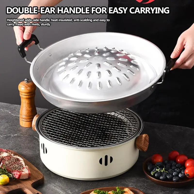 Nồi lẩu, Nồi tất cả trong một, Nhà hàng Thái Lan Shabu nướng, Thích hợp để sử dụng Ngoài trời, Trong nhà và nướng thương mại, T2R0 2