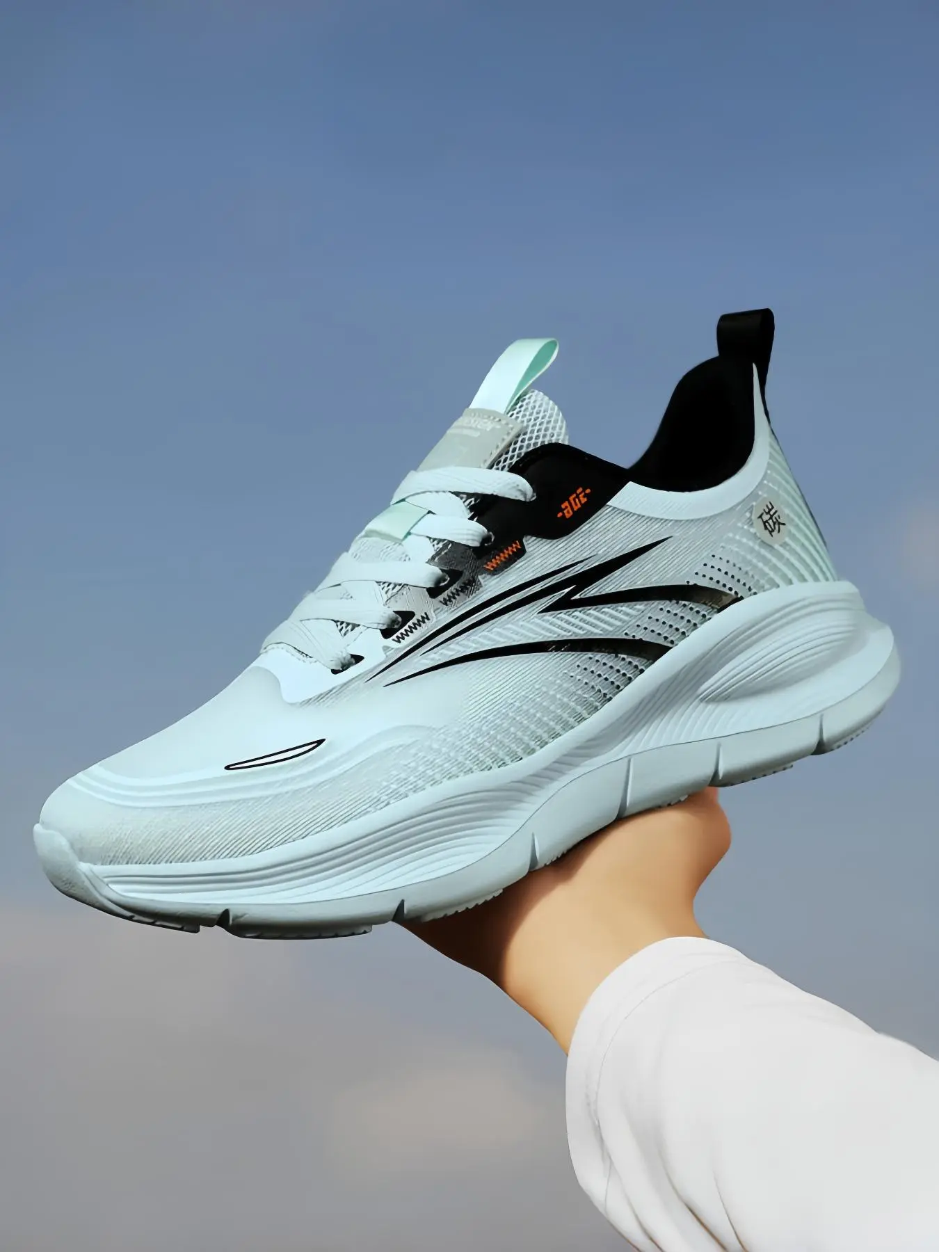 Men's Colorblock Lace Up Low Top Sneakers, Casual Breathable Comfortable Sports Running Shoes, Male All-match Round Toe Shoes for Daily Wear, Closed