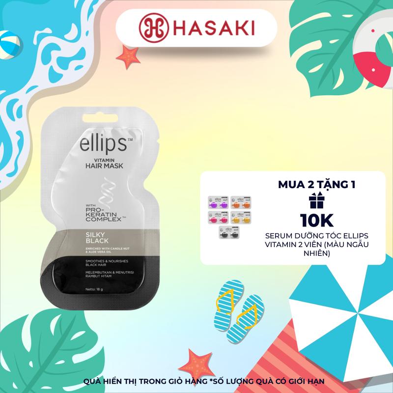 [MUA 2 TẶNG 1] Kem Ủ Tóc Ellips Keratin Hỗ Trợ Dưỡng Tóc 18g | HASAKI BEAUTY Women Nữ