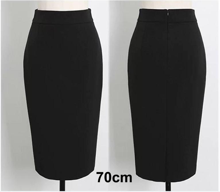 Chân váy công sở bút chì lưng cao 2 lớp Tây Collection dài 70cm qua gối nhiều