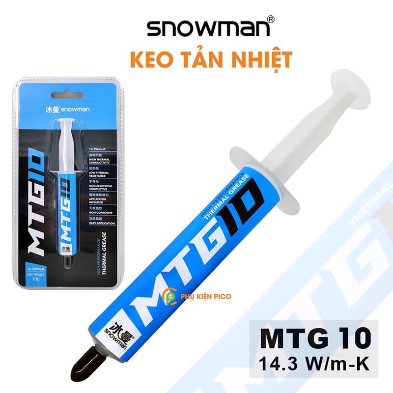Keo tản nhiệt CPU 14.3W/mK Snowman MTG10 - MTG5 - TG7 kem tản nhiệt máy tính…