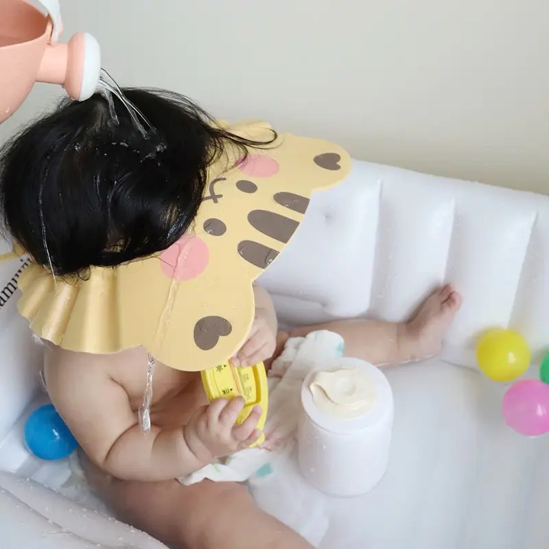 Mũ tắm cho bé, tránh nước vào tai hay vào mắt con các mẹ nhé khan 8