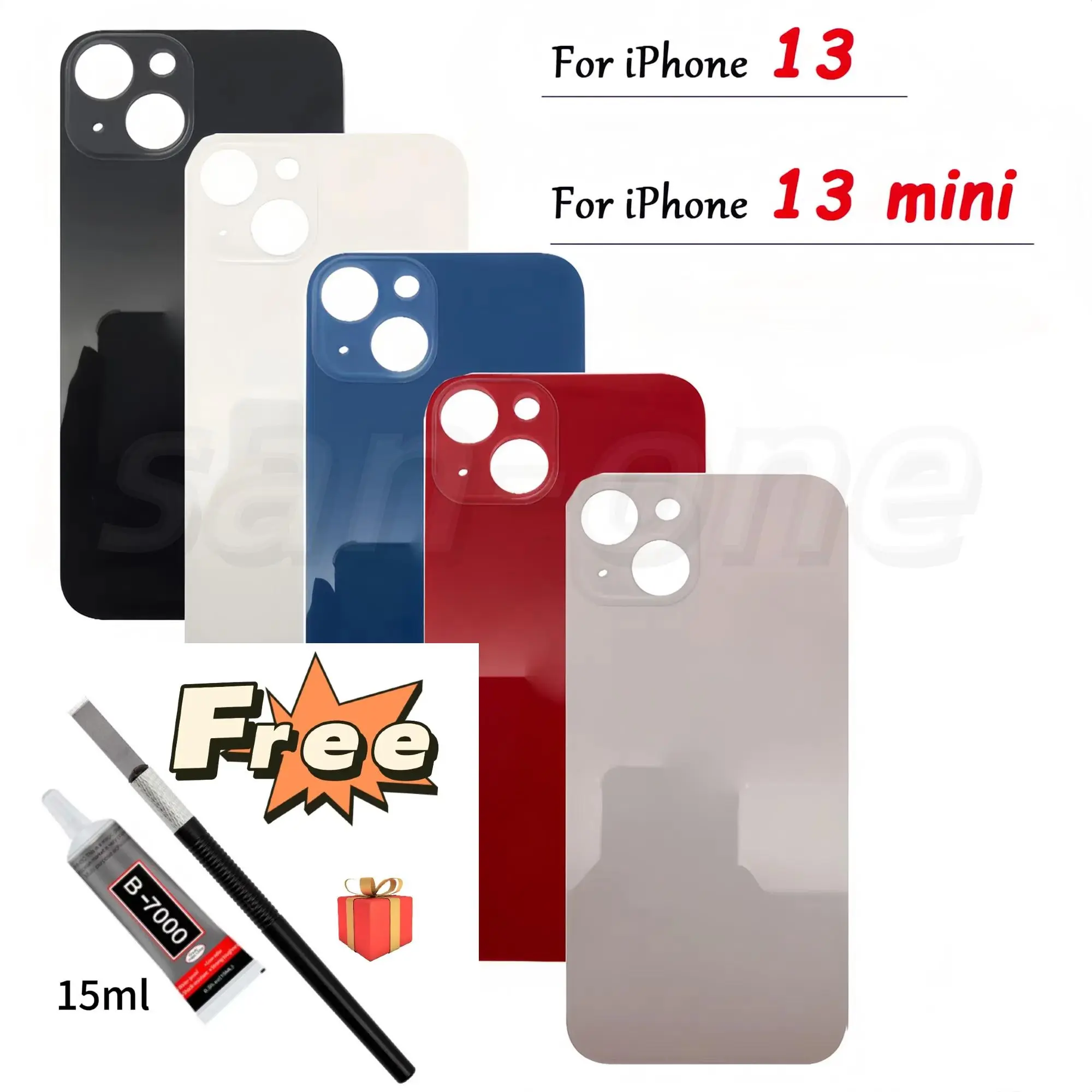Housing Battery Cover Big Hole Rear Glass Back Cover For iPhone 13 / 13 mini